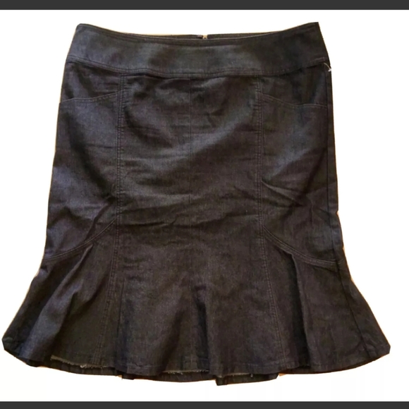 plus size denim mermaid skirt